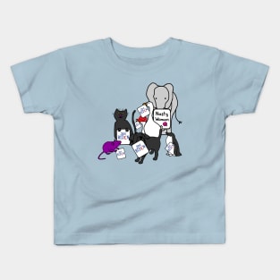 Animals with Joe Biden Signs Kids T-Shirt